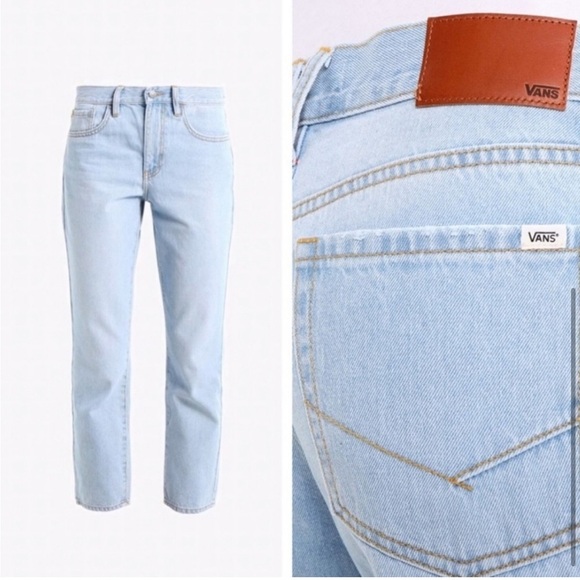 VANS Jeans High Rise Straight Lightwash Denim Relaxed Fit Womens 7 28 - Picture 16 of 16